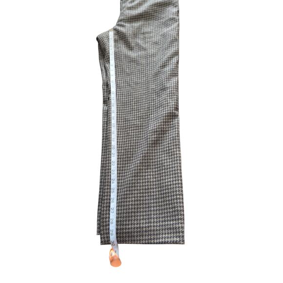 Talbots Dress Pants Navy Blue Houndstooth Office Work Career Straight  Size 12 - Picture 12 of 13